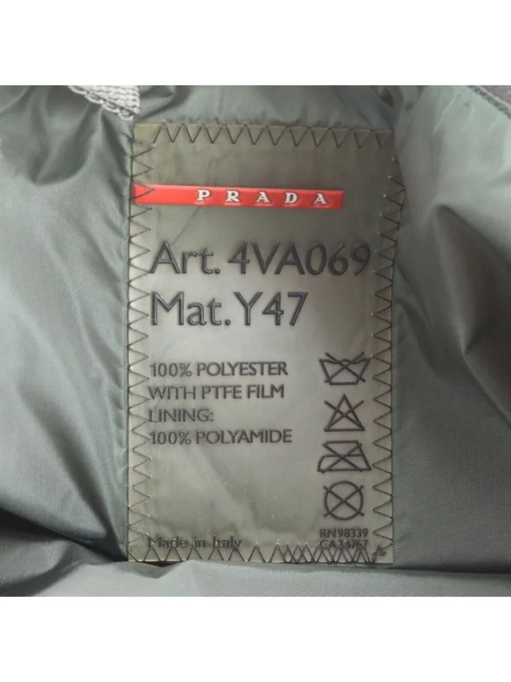 Prada Sports Nylon Tote Shoulder Business Document